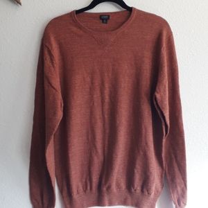 J. Crew Men's Crew Neck Heathered Cotton Pullover